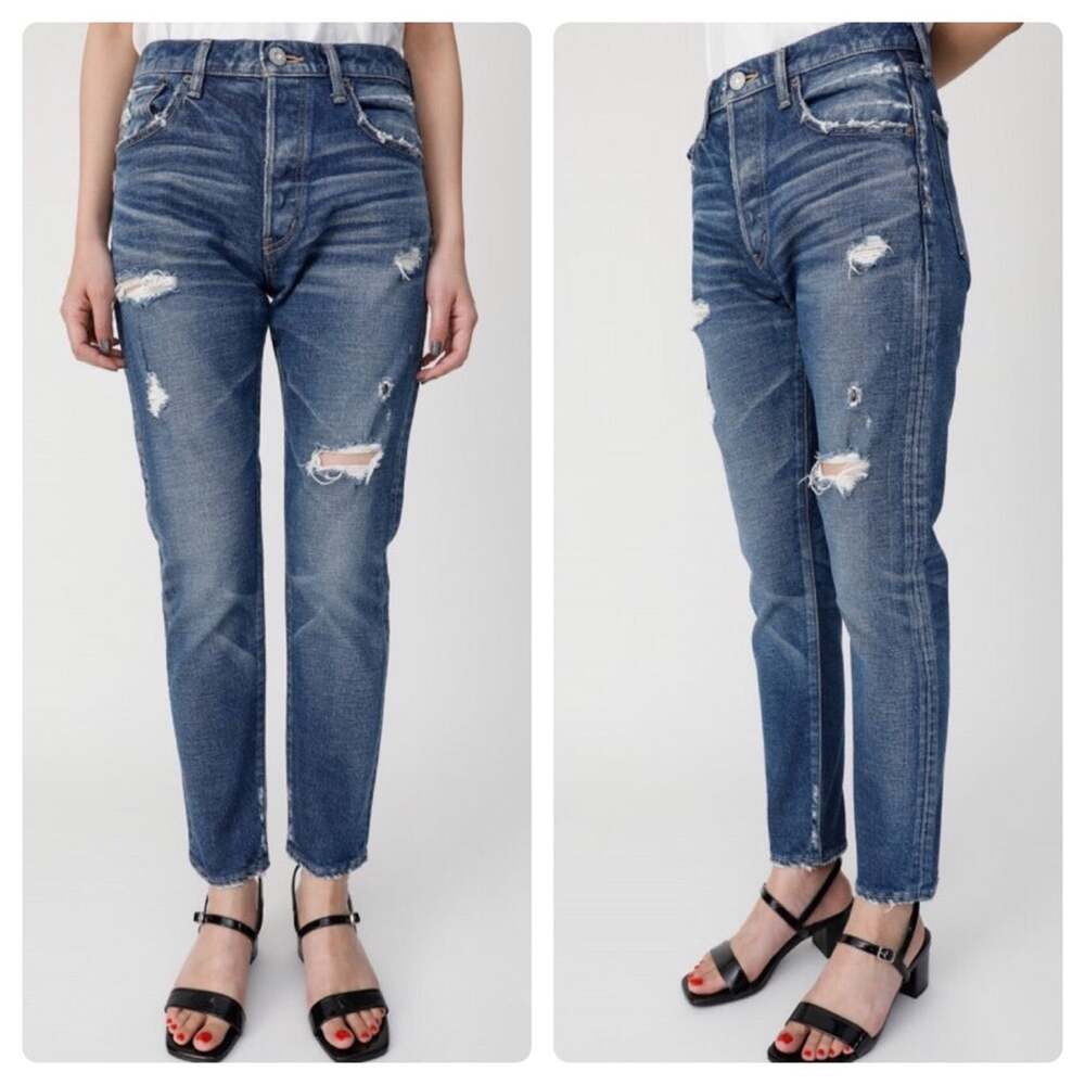 MOUSSY Vintage Japan MVS Shell Taper High Rise Distressed